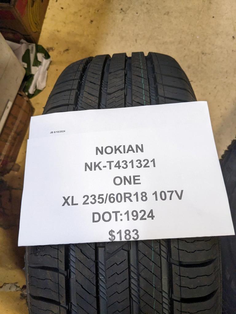 NOKIAN ONE P 235 60 18 107V XL TIRE T431321 CQ3
