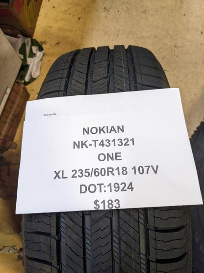 NOKIAN ONE P 235 60 18 107V XL TIRE T431321 CQ3