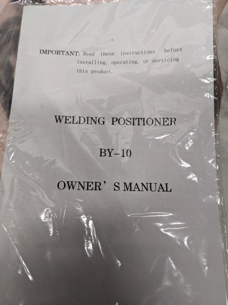 JINSLU BY-10 MINI WELDING POSITIONER 110V W/ 3 JAW LATHE CHUCK NEW BSR3.1