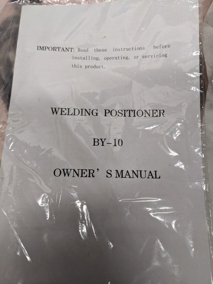 JINSLU BY-10 MINI WELDING POSITIONER 110V W/ 3 JAW LATHE CHUCK NEW BSR3.1