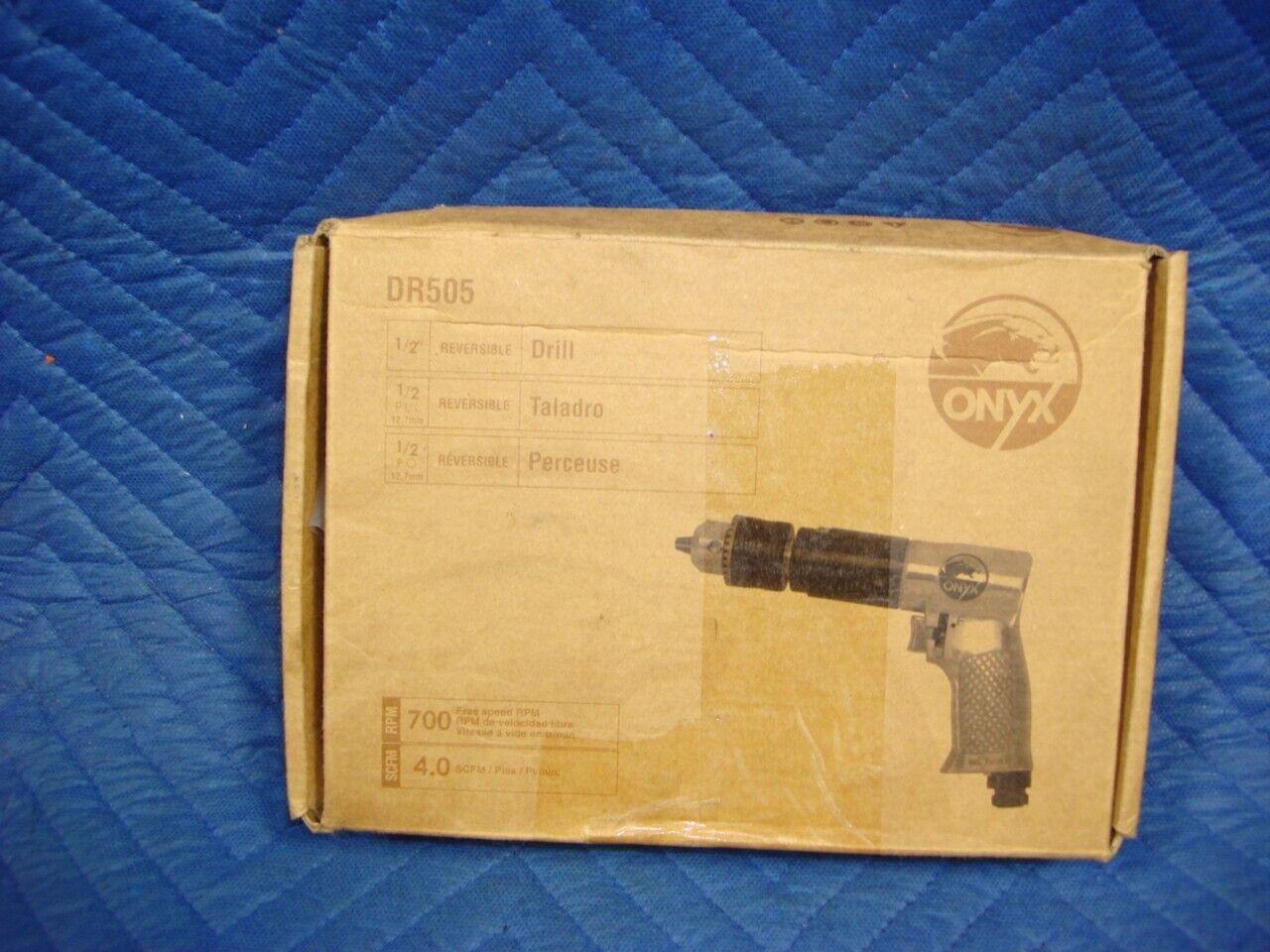 NEW ONYX DR505 REVERSIBLE 1/2" DRILL 700 RPM .50HP R22T5