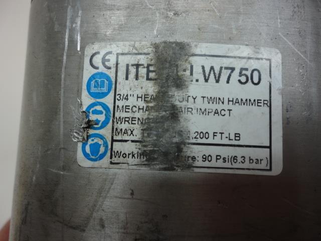 USED BOLTTECH MANNINGS 3/4" IMPACT WRENCH 1,250ft/lb IW750 R27