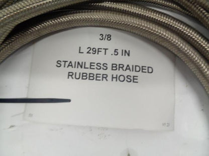 10AN STAINLESS STEEL BRAIDED RUBBER HOSE 10.3FT, 10FT, 10.17FT, 29FT NEW R10