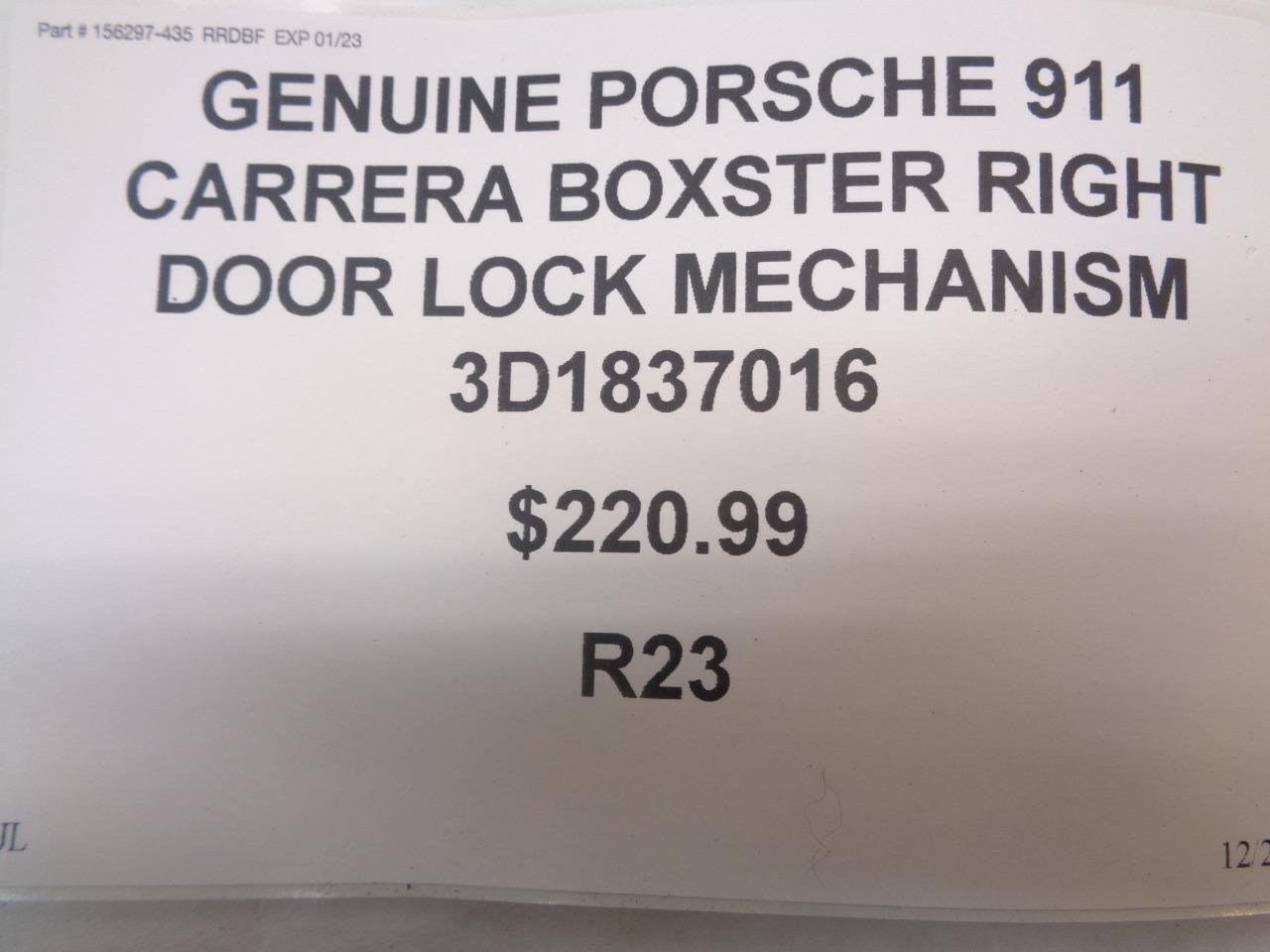 GENUINE PORSCHE 911 CARRERA BOXSTER RIGHT DOOR LOCK MECHANISM 3D1837016 R23TE