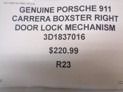 GENUINE PORSCHE 911 CARRERA BOXSTER RIGHT DOOR LOCK MECHANISM 3D1837016 R23TE