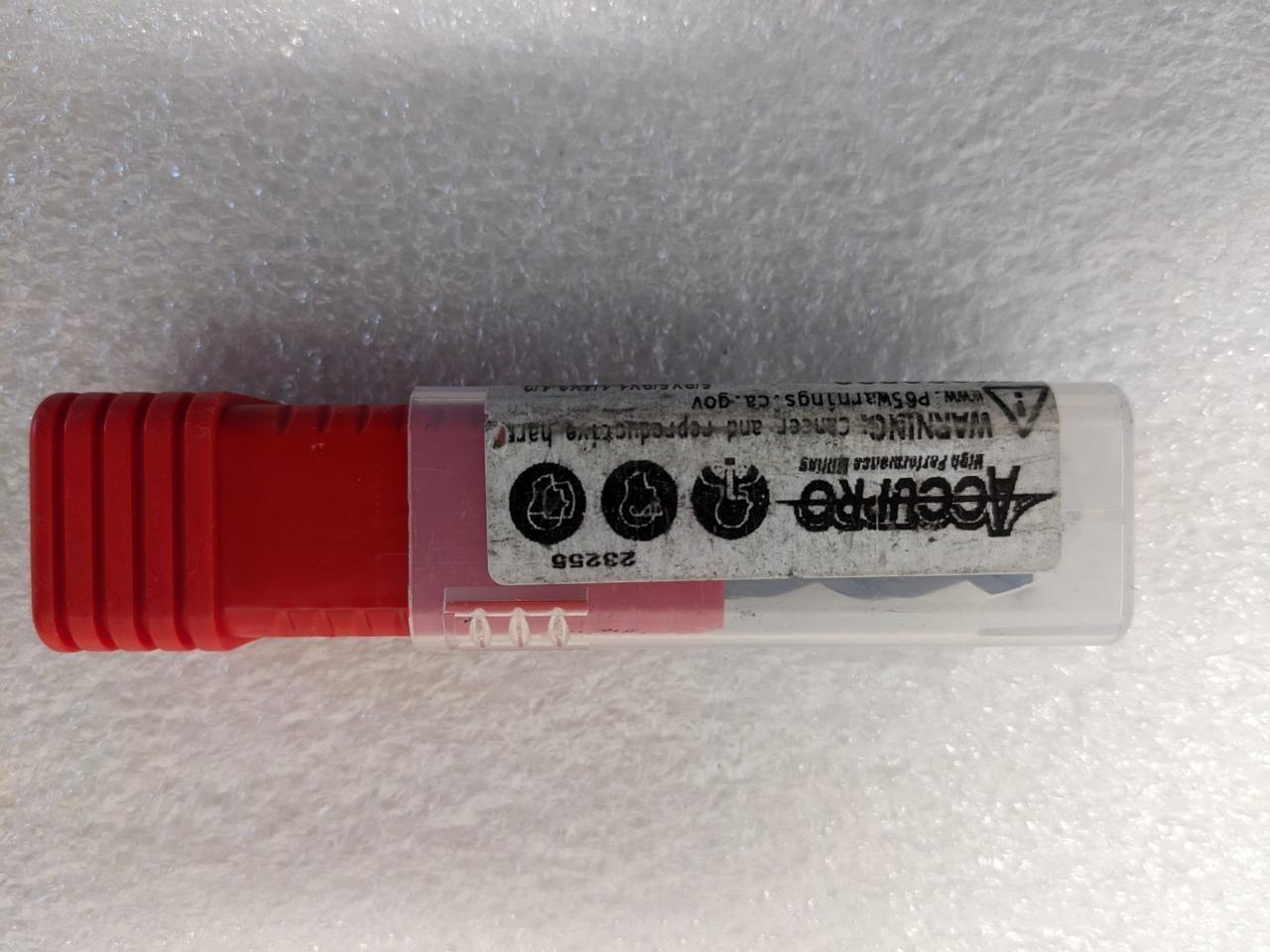 ACCUPRO 01982883 SQUARE END MILL 5/8" DIA 1-1/4" LOC 4 FLUTE NEW R22T7