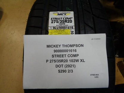NOS MICKEY  THOMPSON STREET COMP P 275 35 20 102W XL TIRE 90000001616 CQ1
