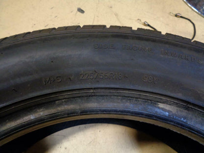 1 USED GOODYEAR EAGLE SPORT 225 55 18 98V 9/32" TIRE 109086382