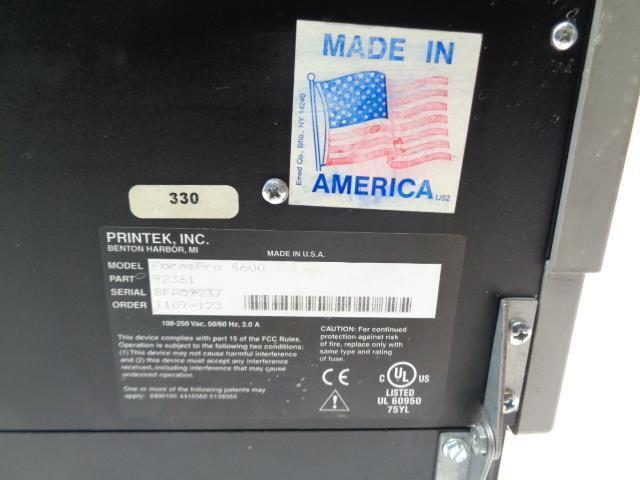 NEW PRINTEK FORMSPRO 4600 SERIES DOT MATRIX PRINTER R32