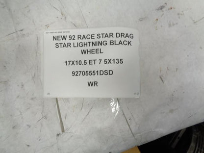 NEW 92 RACE STAR DRAG STAR LIGHTNING BLACK WHEEL 17X10.5 ET 7 92705551DSD 5X135