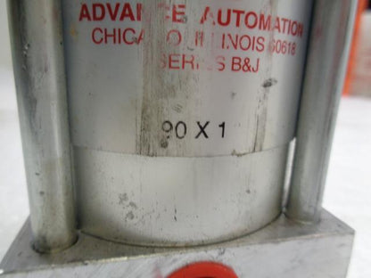 NEW ADVANTAGE AUTOMATION AIR CYLINDER SERIES B&J 90x1 R32T2