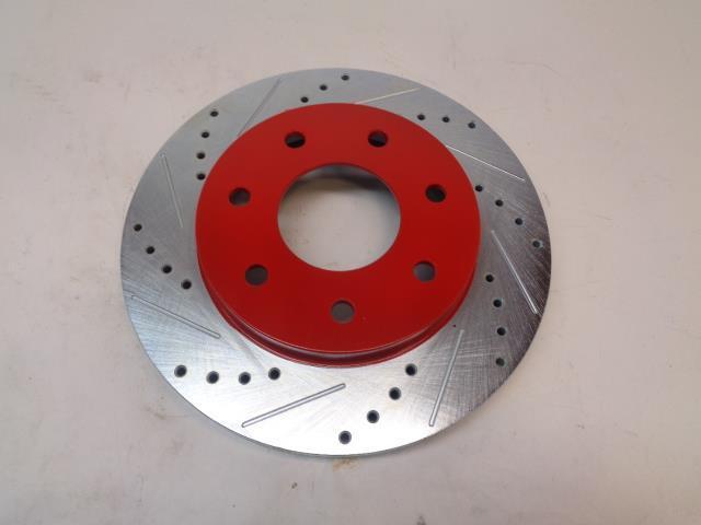 NOS CENTRIC DRILLED/SLOTTED DISC BRAKE ROTOR FOR FORD F-150 04-08 121.65101 L1