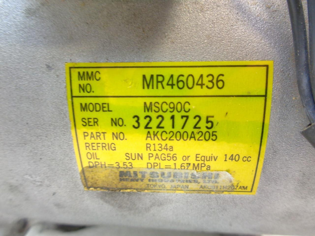 NEW MITSUBISHI AKC200A205 AC COMPRESSOR FITS MITSUBISHI ASPIRE & GALANT R2