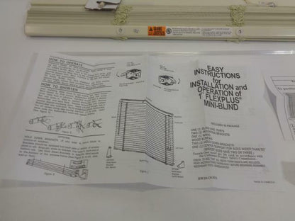 6 NEW MDC 1 IN FLEXPLUS BLIND 23" X 60" ALABASTER BLINDS F-28272 SR