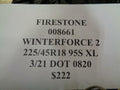 1 NEW FIRESTONE WINTERFORCE 2 225 45 18 95S XL TIRE 008661 Q1