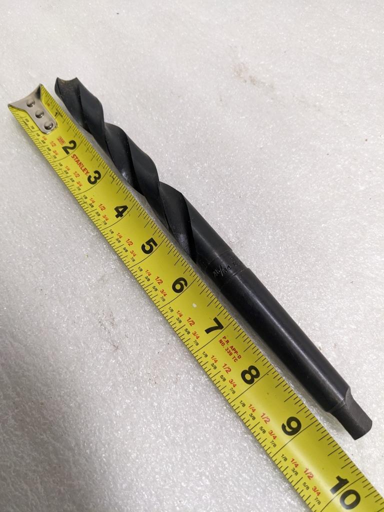 UNBRANDED 45/64" HIGH SPEED DRILL BIT 9-1/2" OAL 6" FLUTE RH HALF CASE NEW D0