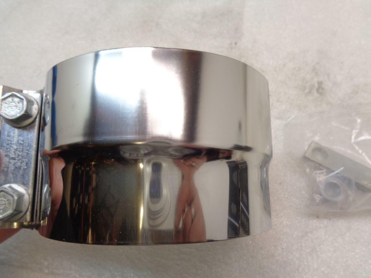 2 PACK NELSON INDUSTRIES TORCTITE 5'' EXHAUST CLAMPS WITH HARDWARE 90368A-10 R10