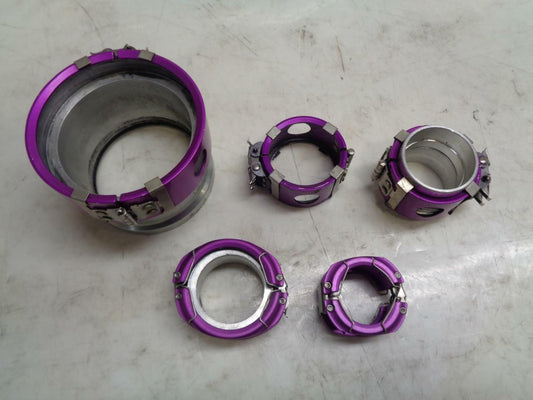 USED SET OF WIGGINS CLAMPS 2-1/2", 1-1/4", 5/8" R11 TB