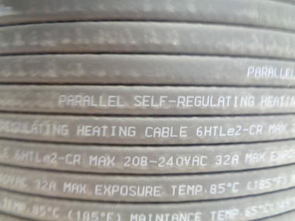 PARALLEL SELF-REGULATING HEATING CABLE 6HTLe2-CR 6 W/FT 20160821803 1000FT H1