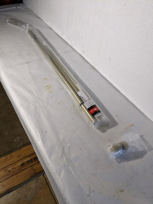 ROD DESYNE DP100-483D 1' DOUBLE ROD 48-84 INCH GOLD CURTAIN ROD NEW KSLR