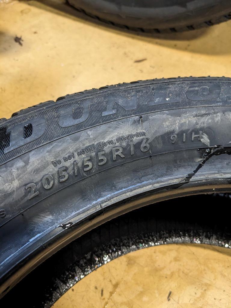 DUNLOP SP WINTER SPORT 3D MO P 205 55 16 91H SL TIRE 265025063  BQ4