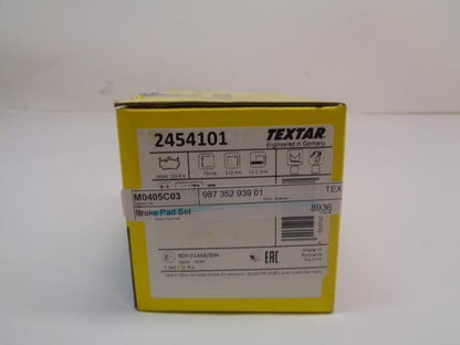 1 USED TEXTAR REAR BRAKE PAD SET FOR PORSCHE CAYMAN 2454101 R21T3