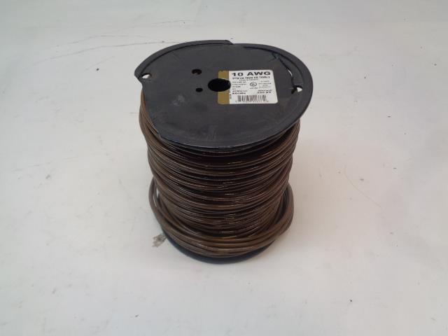 INSULATED WIRE 10 AWG SOLID COPPER SLK 600V 500 FT BROWN COAT R32