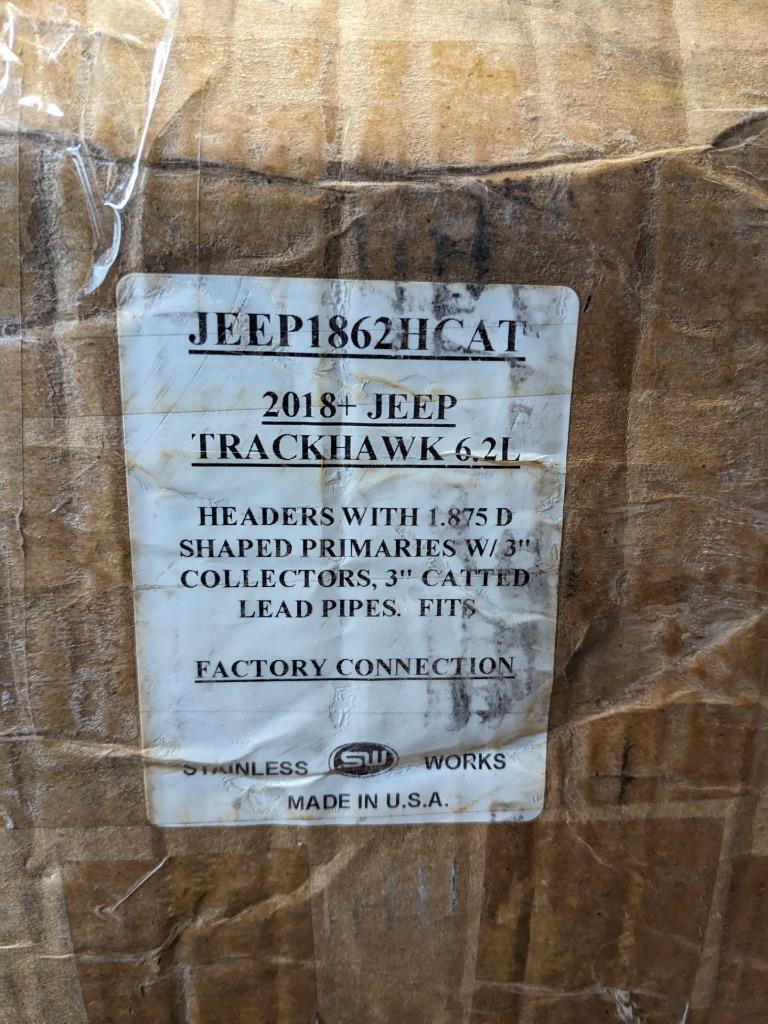 STAINLESS WORKS JEEP1862HCAT 1-7/8" HEADER KIT W/ MID PIPES FOR JEEP NEW B2