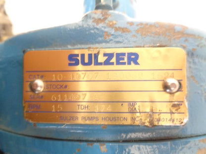 SULZER COMMERCIAL PUMP DUTY W/ CENTURY AC MOTOR 3HP 3PH 60HZ 7-18259501 I1