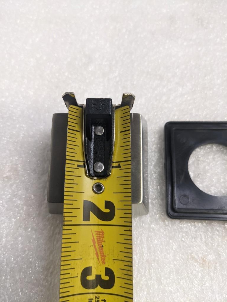 DELTA SQUARE WALL SUPPLY ELBOW HAND SHOWER-HOSE 50570 LUMICOAT STAINLESS NEW R28