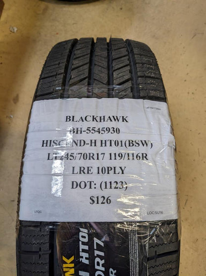 2 BLACKHAWK HISCEND-H HT01 BSW LT 245 70 17 119/116R LRE 10PLY TIRES 5545930 CQ2