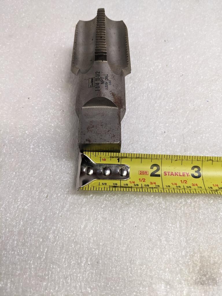 HANSON 1-1/4 11-1/2 NPT TAPER PIPE TAP 1-31/64 DRILL NEW R22T5