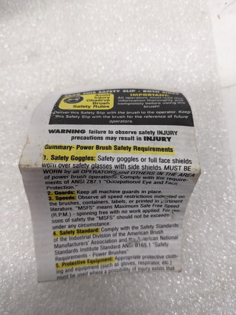 PFERD 82523 4" DIAMETER KNOT WIRE CUP BRUSH .023 CS WIRE 5/8-11 THREAD NEW R22