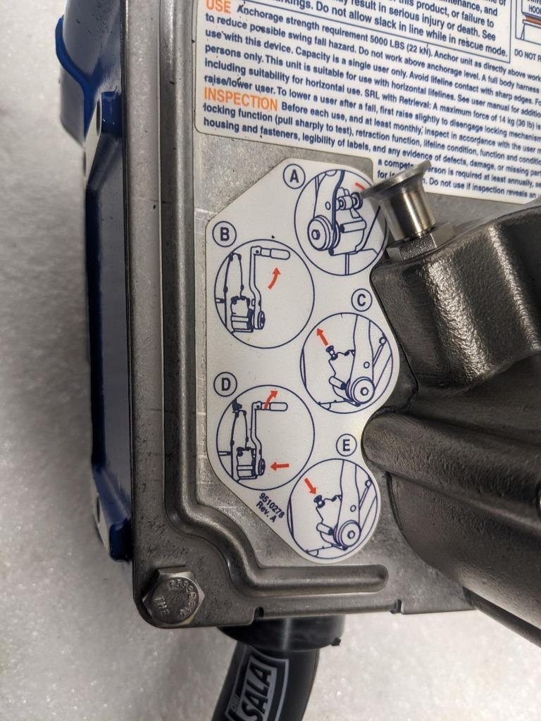 SALA Sealed-Blok 3400850 Self-Retracting Lifeline 30' 9m of 3/16" 5mm NEW H1