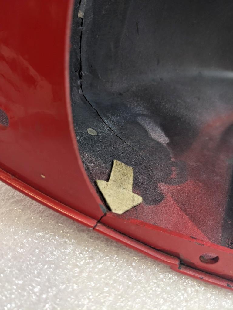 PORSCHE 911 964 CARRERA 89-94 RIGHT REAR BUMPER PANEL- RED 96450516400 USED R23