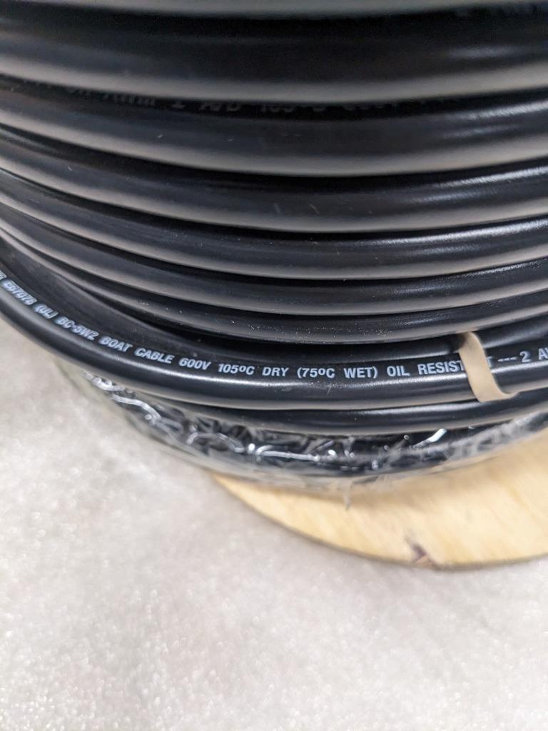 ANCOR 114025 MARINE GRADE TINNED COPPER BATTERY CABLE 2 AWG 240' 600V NEW R11