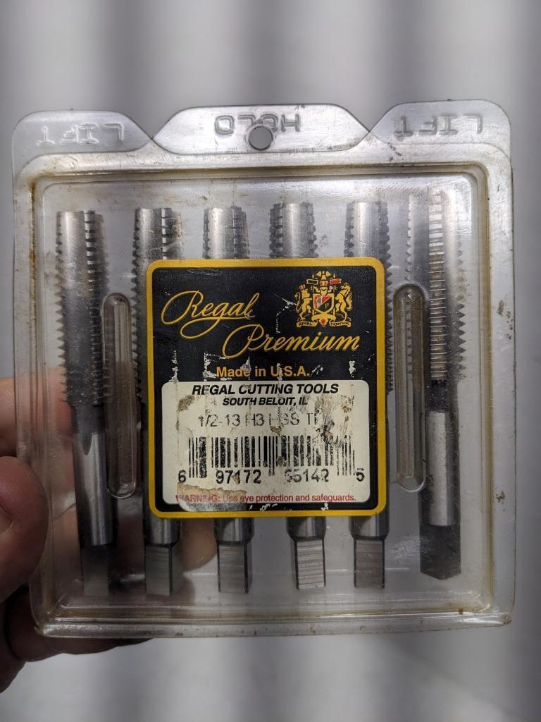 REGAL CUTTING TOOLS 007093AS 1/2-13 H3 4FL STI HAND TAP 6 PACK NEW R22T5