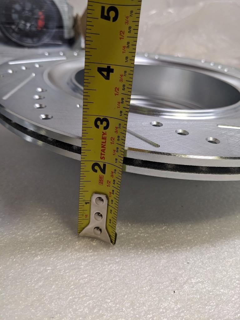 DETROIT AXLE FRONT DRILLED SLOTTED ROTORS (PAIR) 5X115 13X2.5" NEW R6