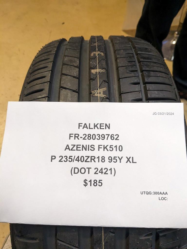 2 FALKEN AZENIS FK510 P 235 40 18 95Y XL TIRES 28039762 CQ2