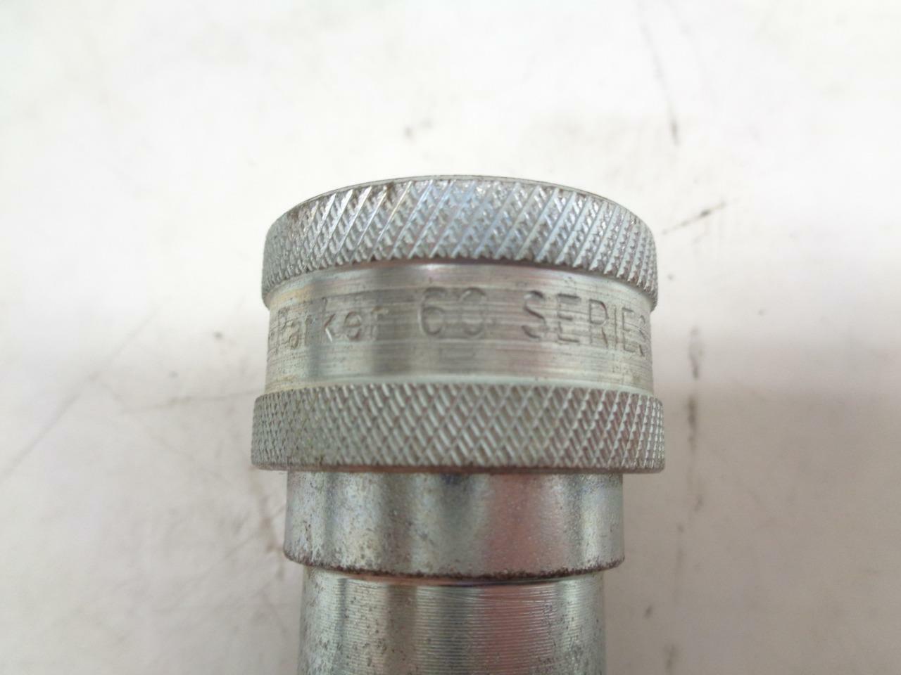1 NEW PARKER 3/8-14 HYDRAULIC COUPLER 60 SERIES H3-62 R10TD