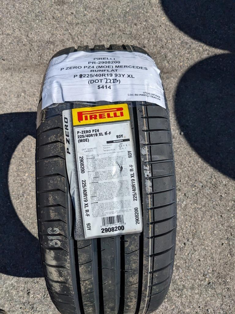 2 PIRELLI P ZERO PZ4 *MOE MERCEDES RUNFLAT P 225 40 19 93Y XL 2908200 CQ3
