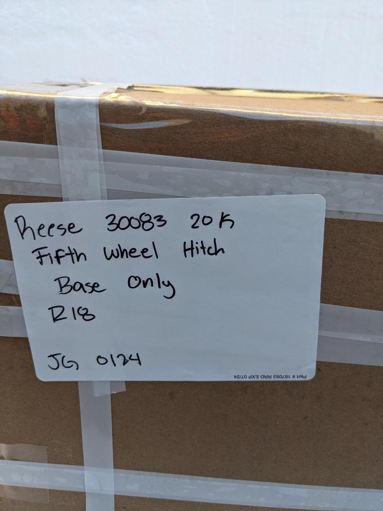 REESE 20K FIFTH WHEEL HITCH (BASE ONLY) 30083 R18