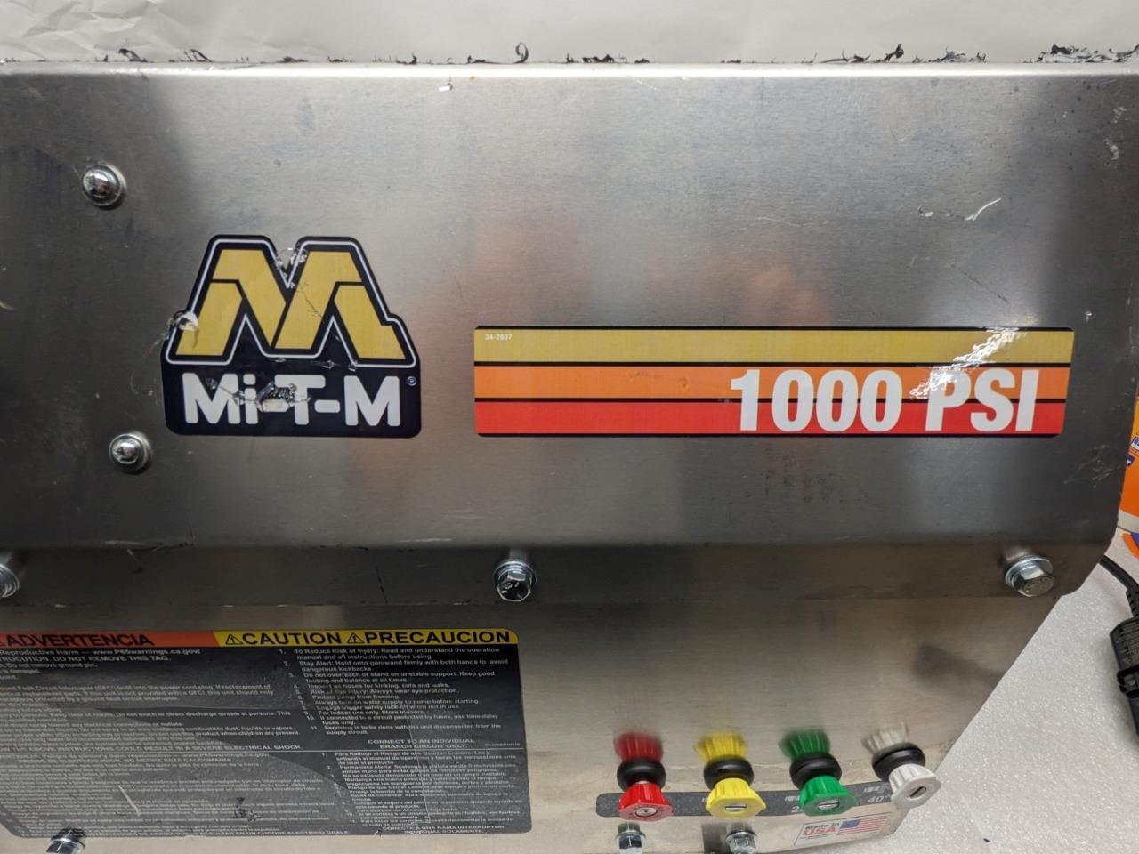 MI-T-M GC-1002-0MEW1 PRESSURE WASHER MODEL 486Z72 1000 psi 2GPM NEW  B1B2