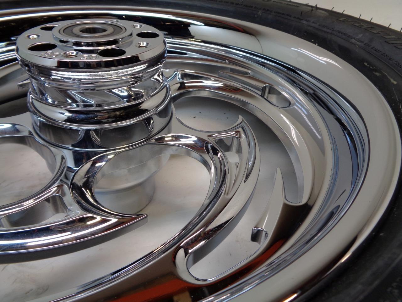 RC COMPONENTS CHROME SAVAGE 16" FRONT WHEEL w/ METZELER ME88 ULTRA MT90B16 72H