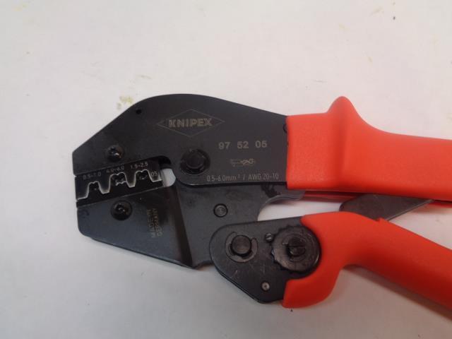 NEW KNIPEX CRIMPING PLIERS W/ LEVER TRANSMISSION 97 52 05 R22T9