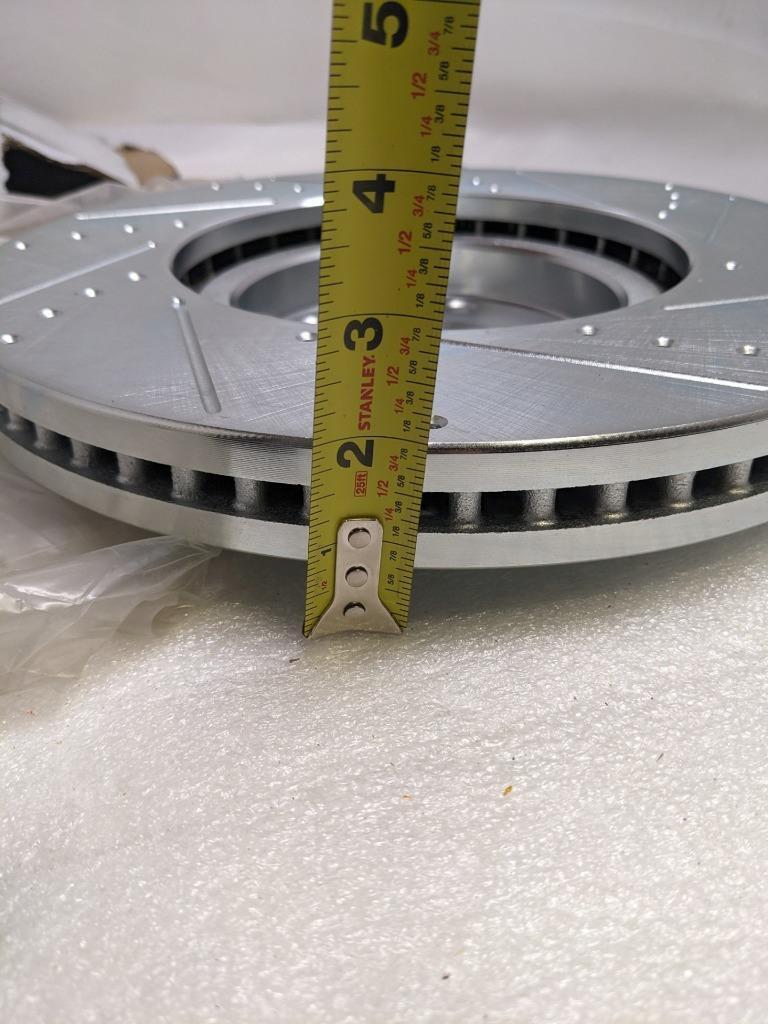 INCOMPLETE DETROIT AXLE S-31476 PAIR FRONT DRILLED SLOTTED ROTOR KIT NEW R6