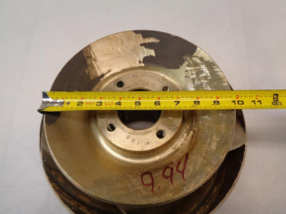 UNKNOWN 14" 5 VANE BRASS WATER PUMP INDUSTRIAL IMPELLER B02496F 1398 6M 145 I1