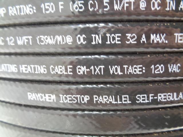 NVENT RAYCHEM ICESTOP GM1XT 120V SELF REGULATING HEATING CABLE 1000FT NEW H2