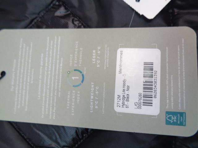 CANADA GOOSE MENS HYBRIDGE LITE TECH HOODY L/G BLACK 2712M NEW SR