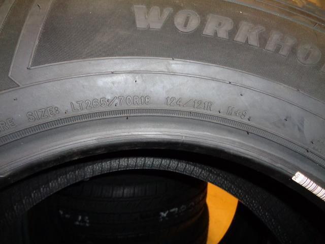 4 GOODYEAR WRANGLER WORKHORSE HT BSW LT 265 70 18 124/121R TIRES 131099944 BQ3